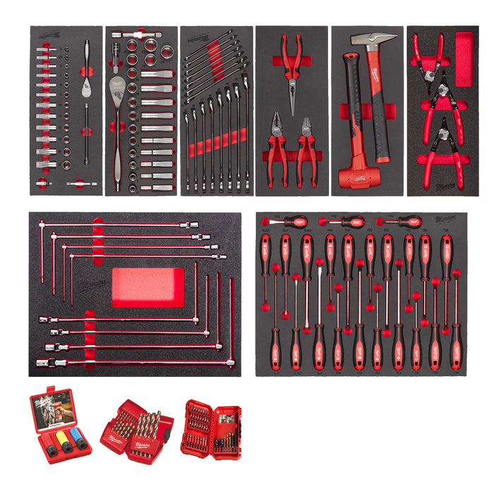 Master Foam Insert Set Automotive - 172 pc
