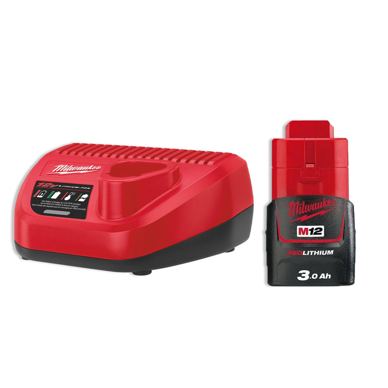 M12 3.0Ah Battery and M12 Charger