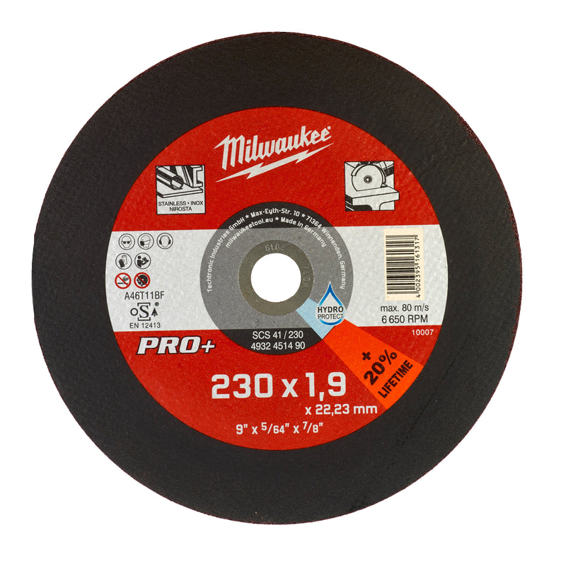Thin Metal Cutting Disc PRO+ SCS41 / 230mm X 1.9mm -1pc