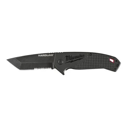 Hardline folding knife serrated