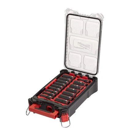 1/2" Packout Shockwave Impact Duty Socket Set (16 pieces)
