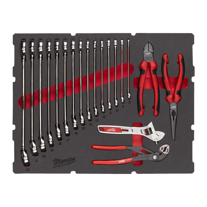 MAX BITE spanner and plier set PACKOUT foam insert