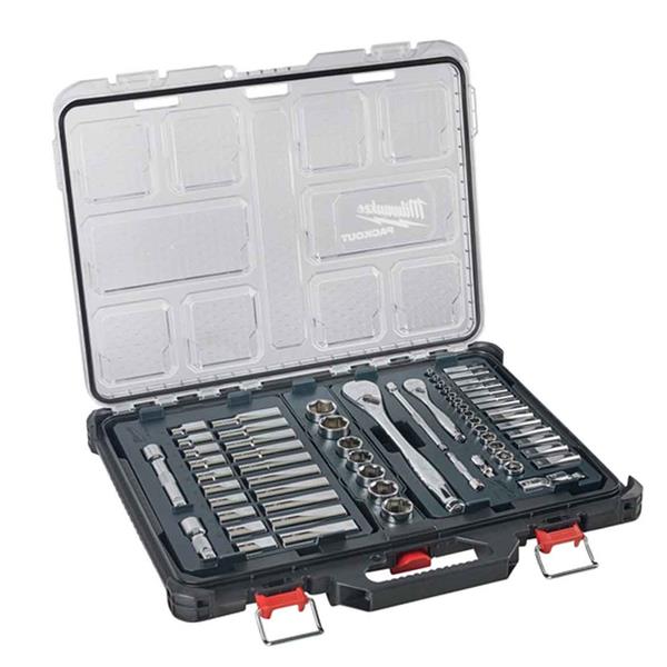 PACKOUT 1/4" & 1/2" Drive Ratchet & Socket Set