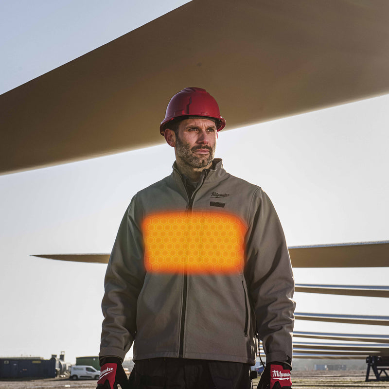 M12™ HEXON Heated Jacket Grey - Mens