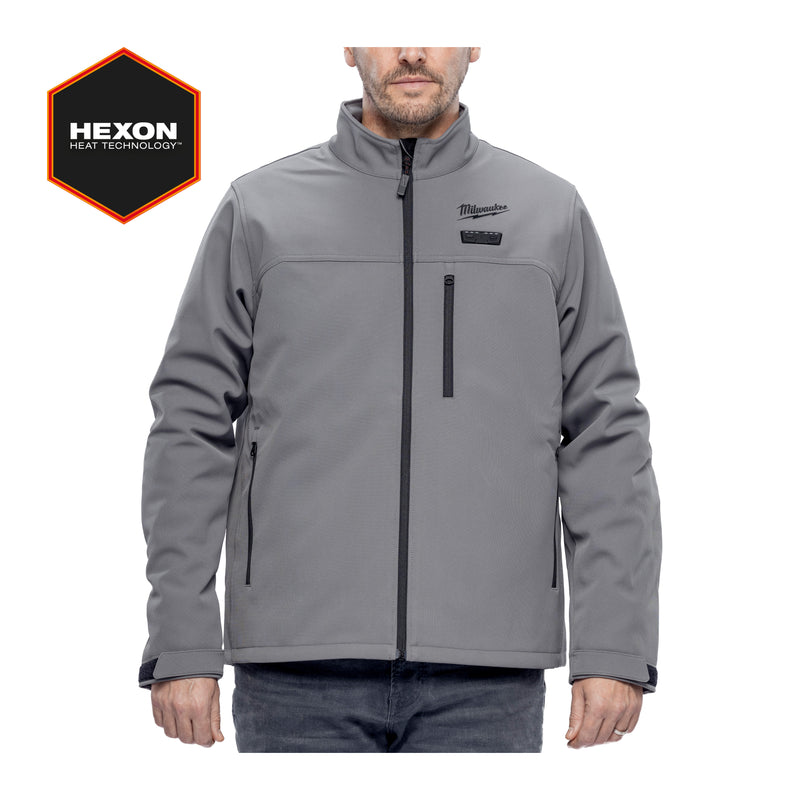 M12™ HEXON Heated Jacket Grey - Mens