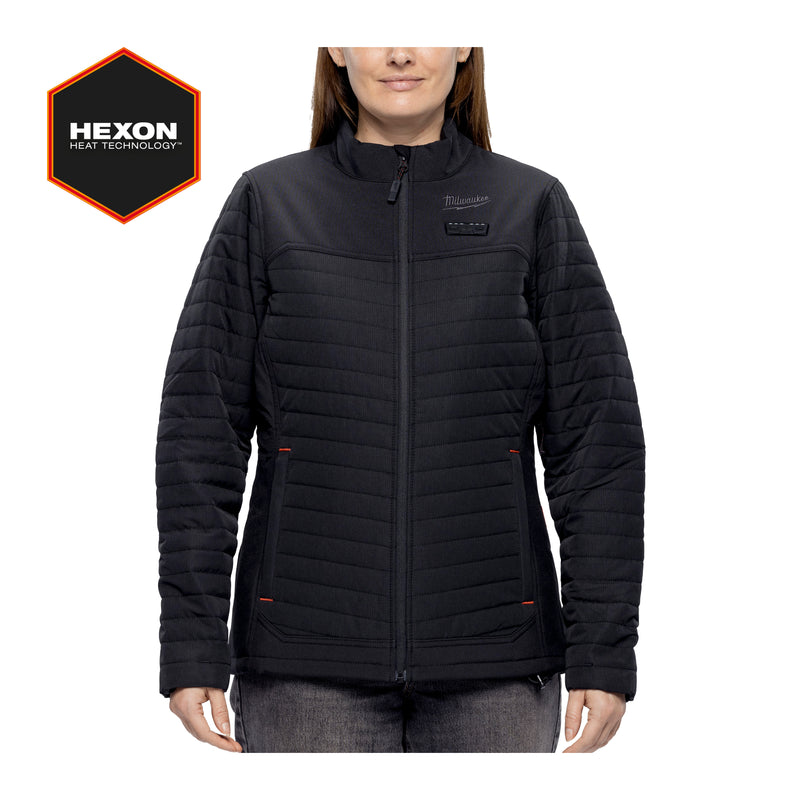 M12™ HEXON Heated Puffer Jacket Black - Ladies