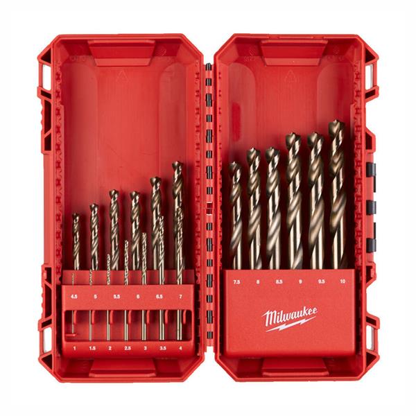 Shockwave Red Cobalt HSS-G Metal Drill Bit Set - 19 Pieces