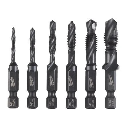 1/4" HSS-G Combi Drill Tap Set - 6 pc