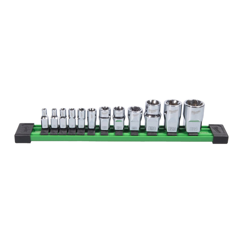 12 pc 1/4'', 3/8'', 1/2'' Drive External Torx Socket Set