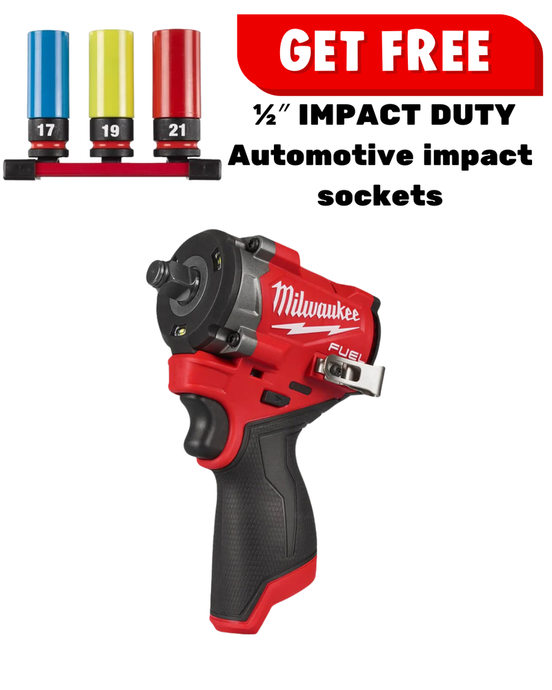 M12 FUEL 1/2″ Compact Impact Wrench with Friction Ring | Bare unit | M12 FCIWF12G3