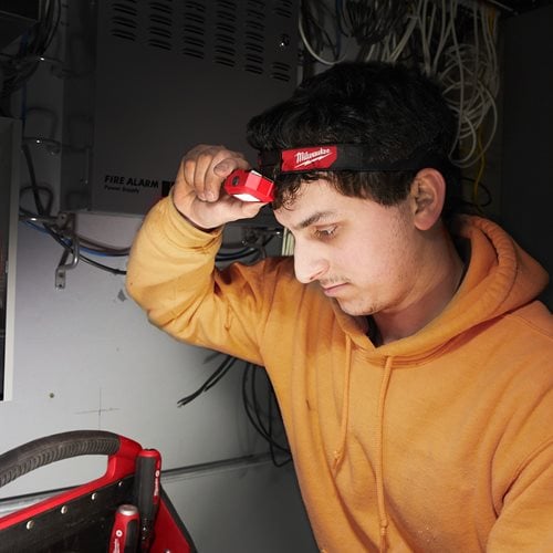 Alkaline slim headlamp