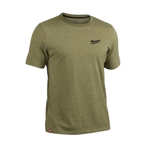 Green t-shirt with Milkwaukee logo on the chest 