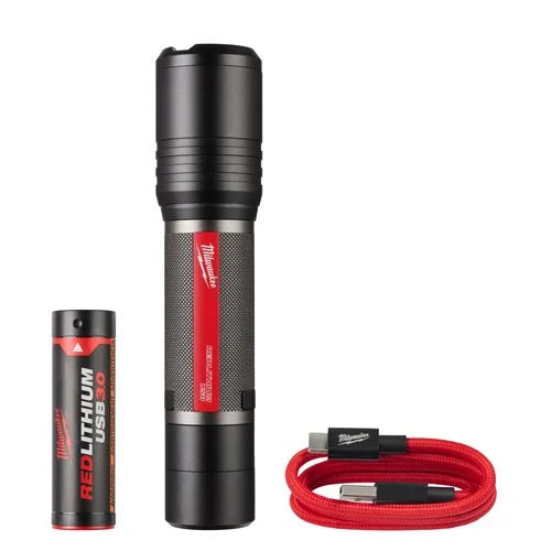 USB rechargeable flashlight 2000 lumens