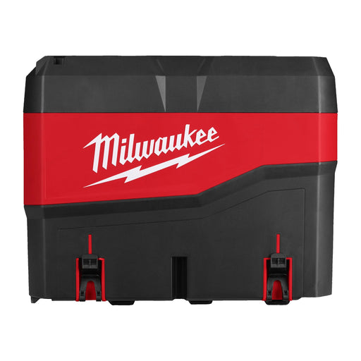Black and red Milwaukee toolbox 