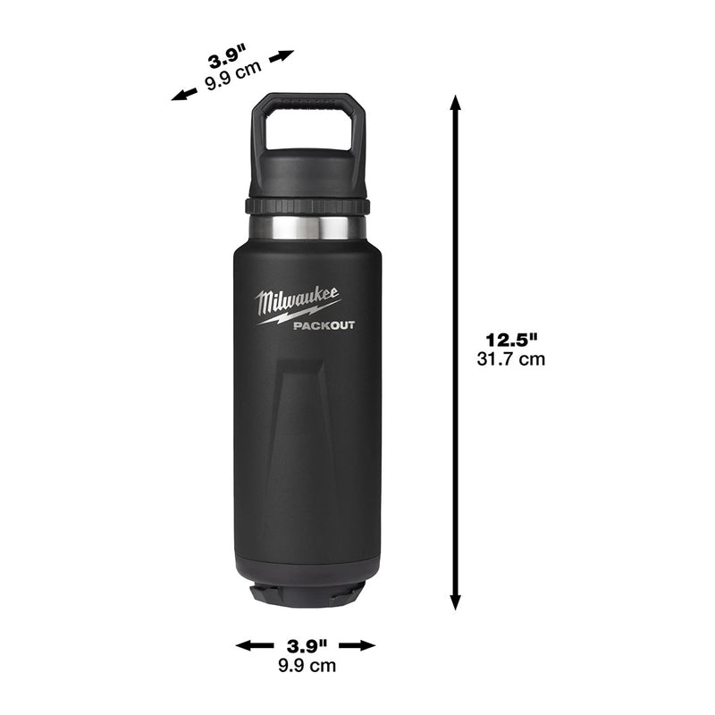 Packout bottle black with chug lid