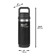 Packout bottle black with chug lid