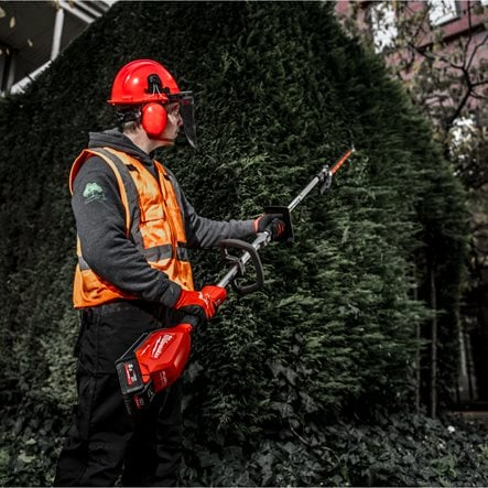 M18 FUEL Outdoor Power Head with QUIK-LOK hedge trimmer attachment