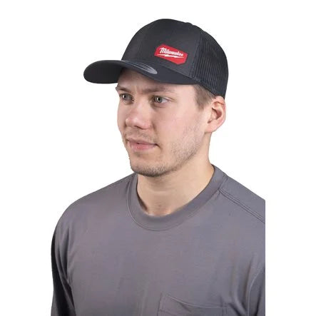 Snapback Trucker Cap - Black