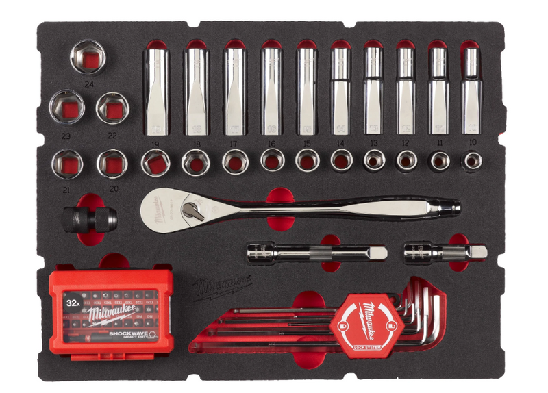Ratchet and Socket  PACKOUT Foam Insert