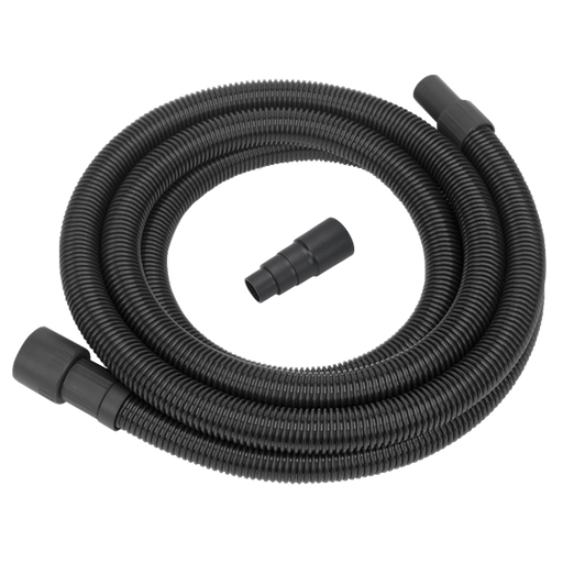 Black vacuum hose with attachments 