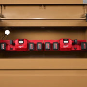 Milwaukee M12 M18 Gangbox Charger M12-18GBC4 mounted inside a gang box