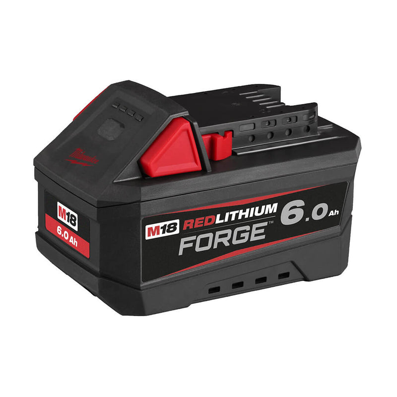 Milwaukee M18 FORGE 6.0Ah battery angled product view