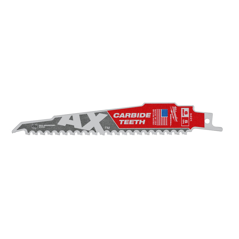 SAWZALL Wood with nails: Heavy duty AX carbide teeth demolition blades TCT AX 150