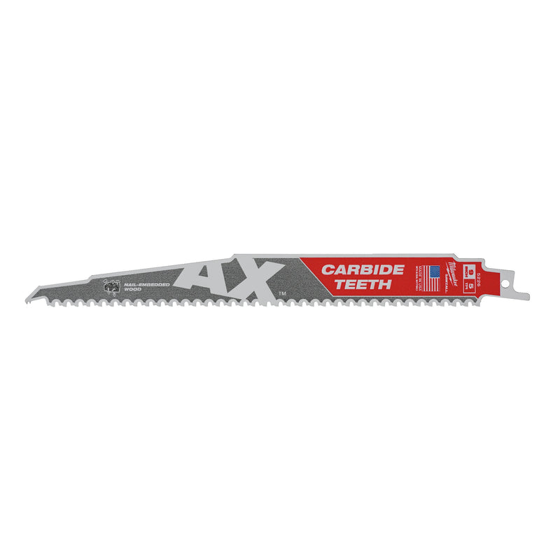 SAWZALL Wood with nails: Heavy duty AX carbide teeth demolition blades AX 300