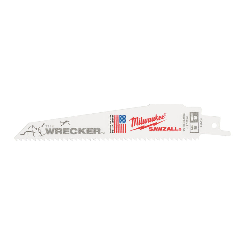 SAWZALL Multi material: Heavy duty WRECKER blades 150mm x 7/11 Tpi - 5 pc