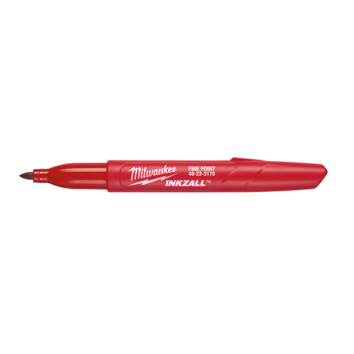 INKZALL Fine Point Marker - Red - 1 pc