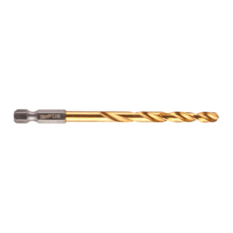 RED HEX - SHOCKWAVE HSS-TiN metal drill bits