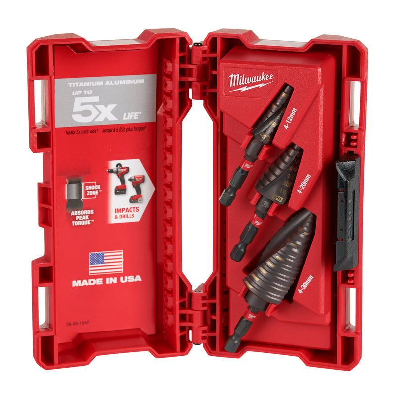 ShockWave Step Drill Set -3pcs