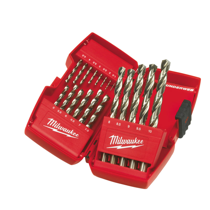 Thunderweb HSS-G Metal Drill Bit Set 19 Piece