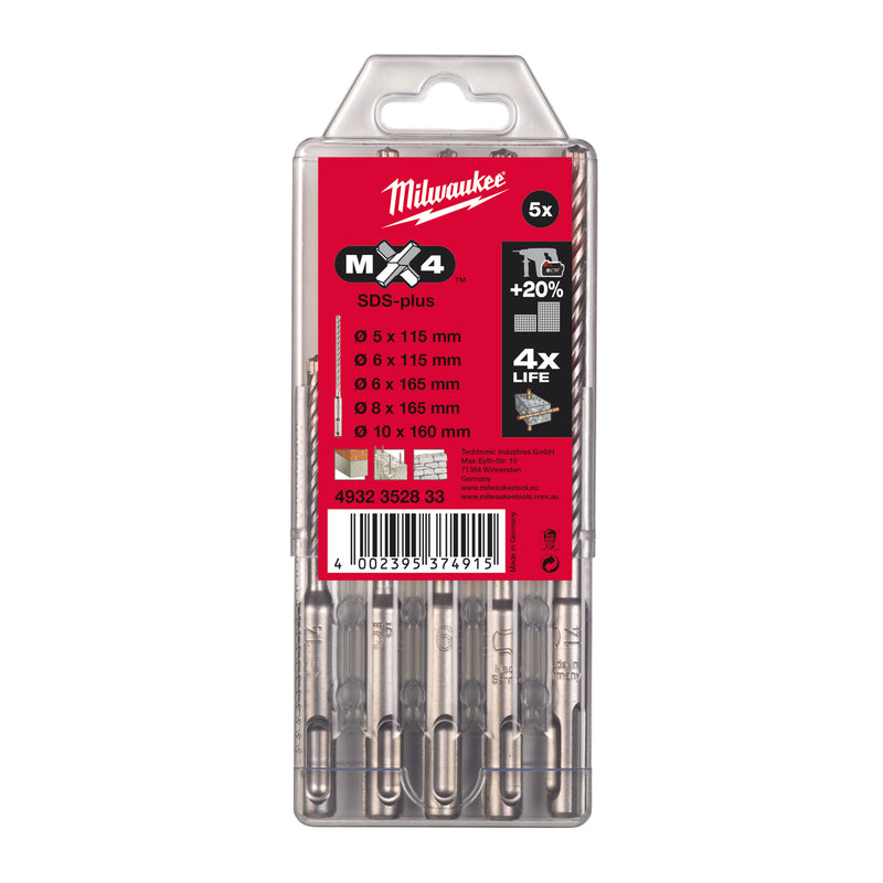SDS+ MX4 Set -5pcs
