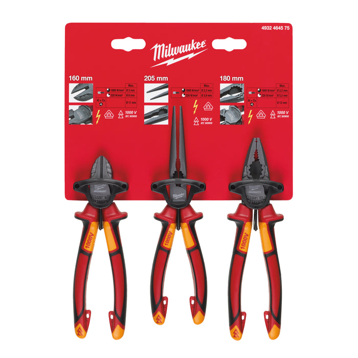 VDE Plier Set -3pcs