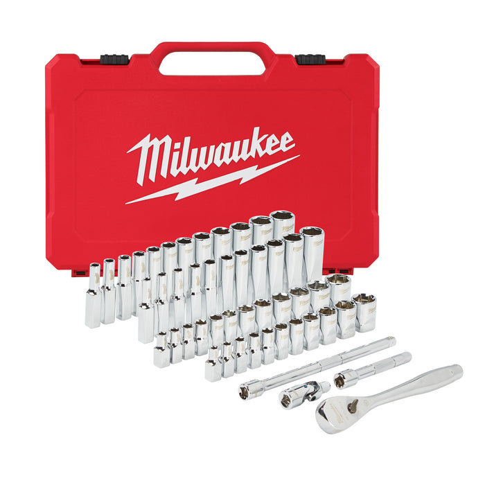 1/4 Drive 28 pc Ratchet + Socket Set Metric