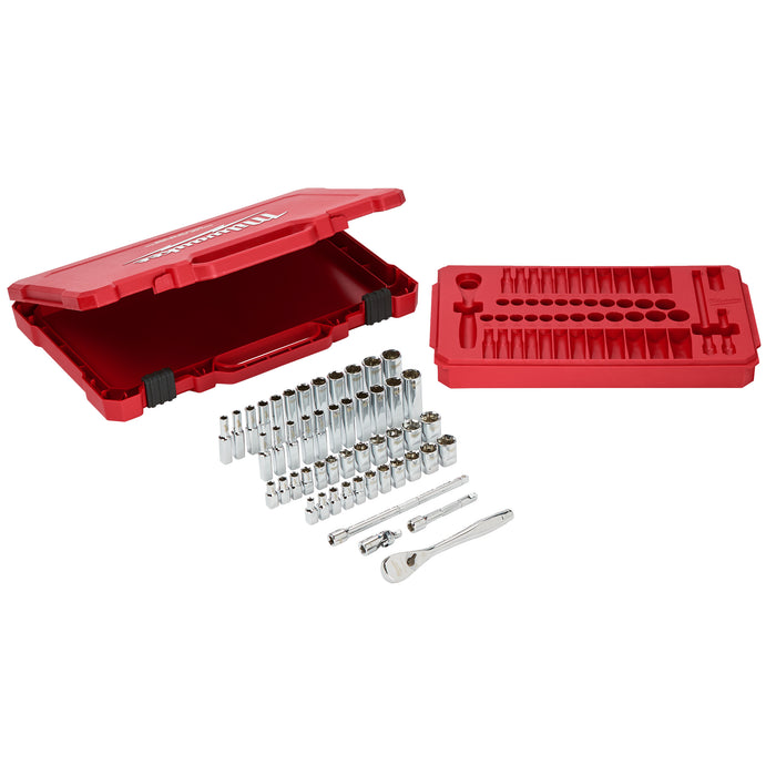 1/4 Drive 28 pc Ratchet + Socket Set Metric