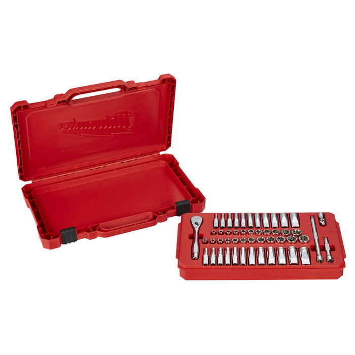 1/4 Drive 28 pc Ratchet + Socket Set Metric