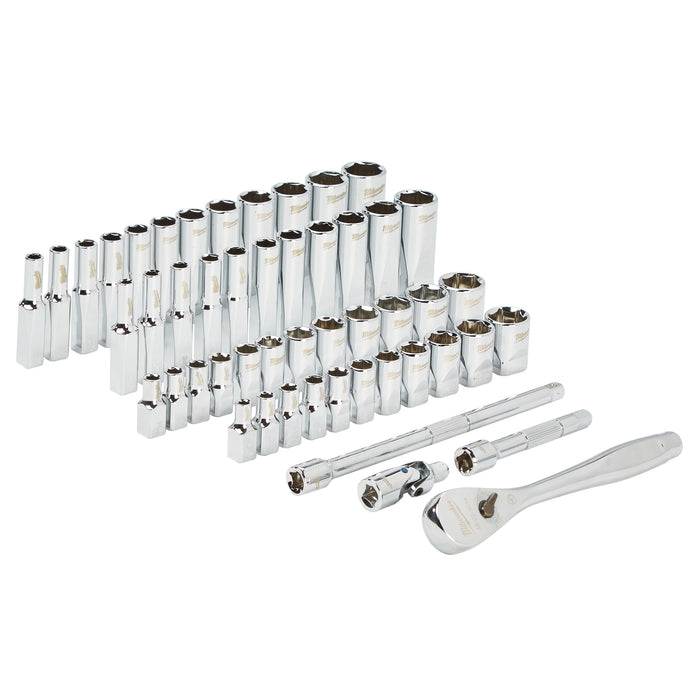 1/4 Drive 28 pc Ratchet + Socket Set Metric