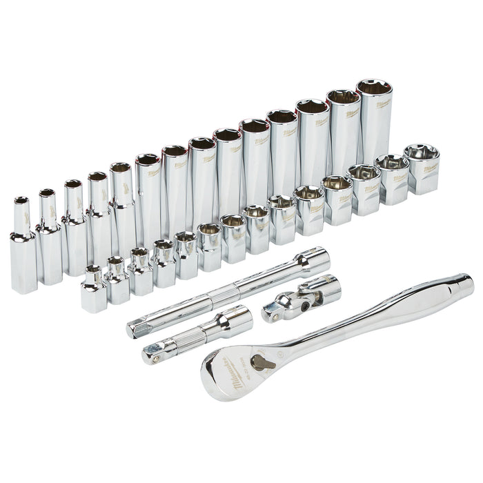 3/8" Drive Ratchet & Socket Set Metric -32pcs