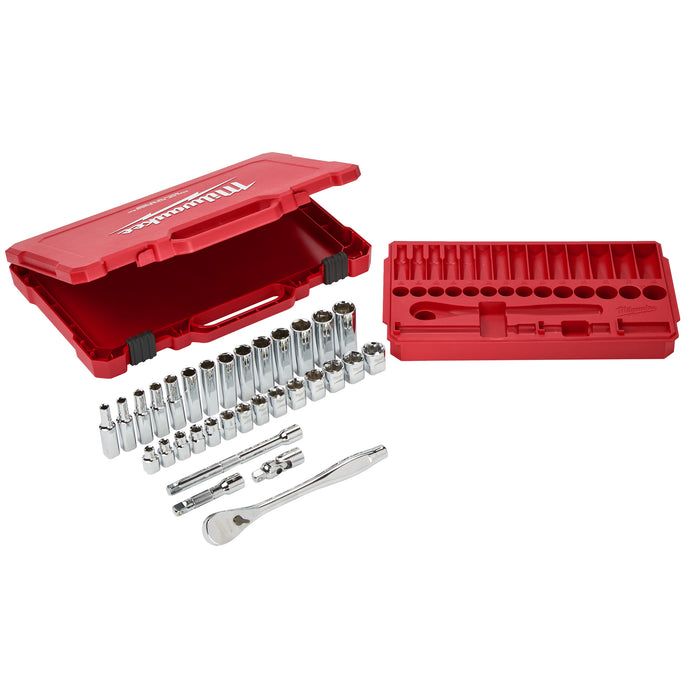 3/8" Drive Ratchet & Socket Set Metric -32pcs