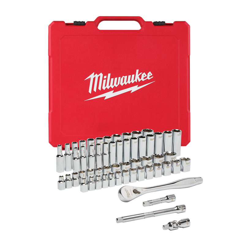 3/8" Drive Ratchet & Socket Set Metric Imperial -56pcs