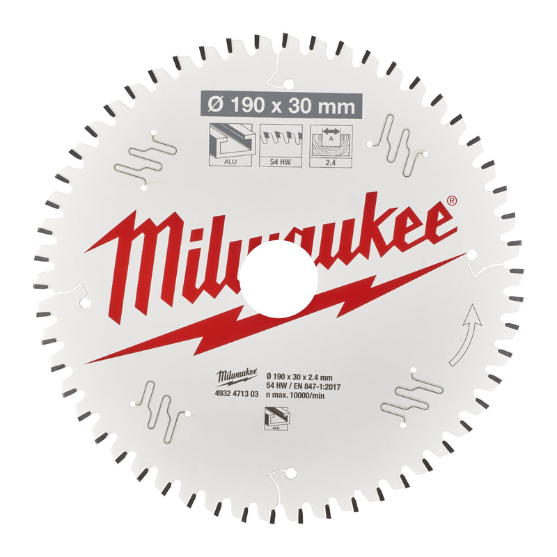 Circular Saw Blade P ALU 190X30X2.4X54TF NEG.