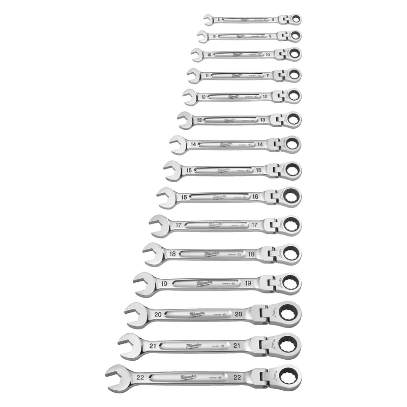 Maxbite Flex Head Spanner Set -15pcs