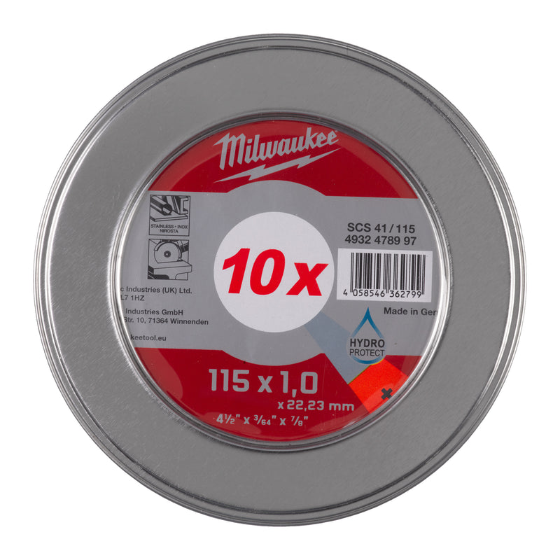 Thin Metal Cutting Disc PRO+ SCS41 / 115x1.0mm MetalBox -10pcs