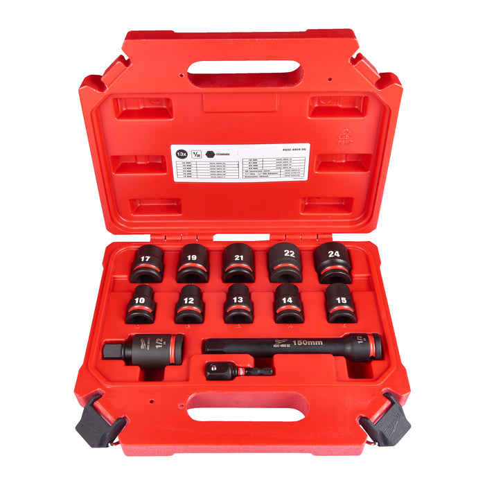 Hex socket Shockwave 1/2 STD set-13pc