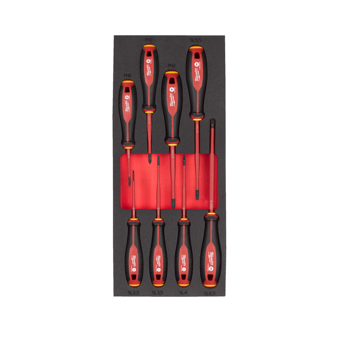 8PC VDE Trilobe Screwdriver set Foam Insert