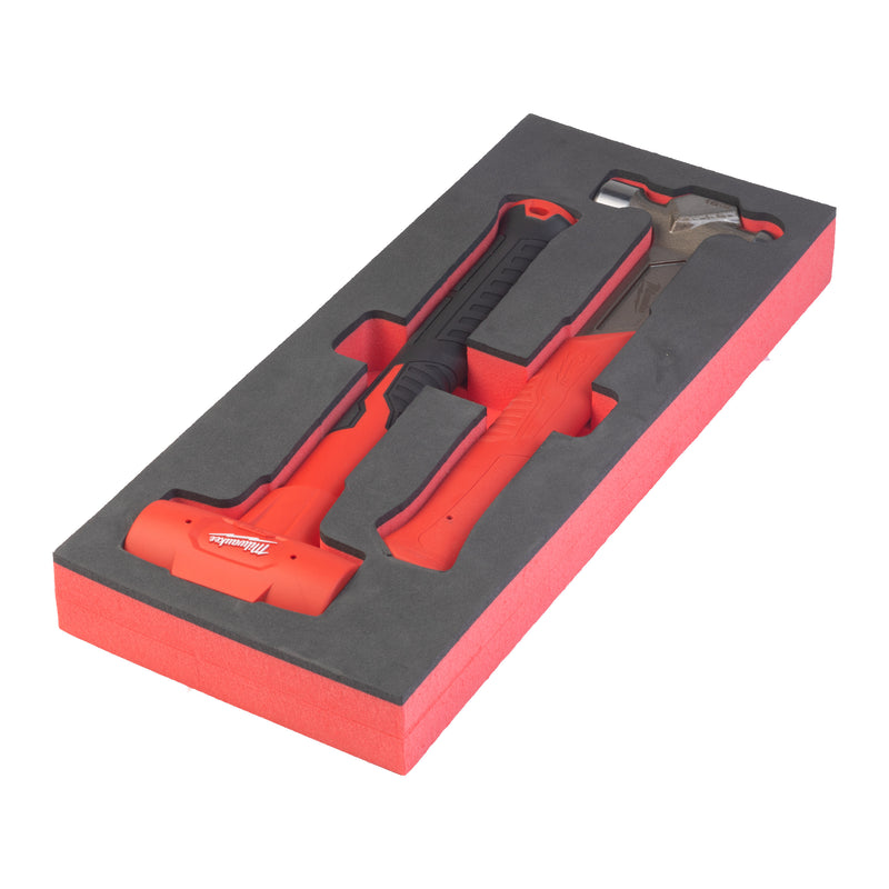 2PC Ball Peen and Dead blow hammer set Foam Insert