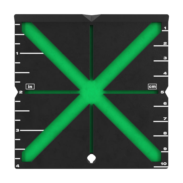 High visibility laser target plate