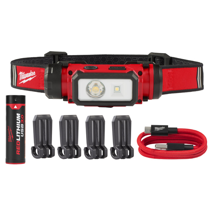 USB Rechargeable Headlamp with 600 Lumens